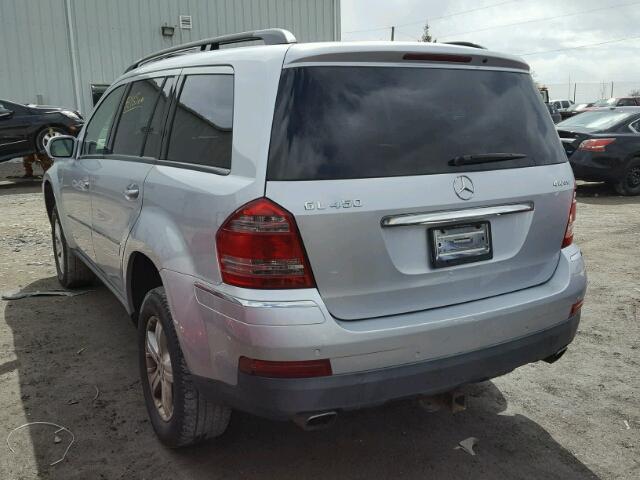 4JGBF71E67A131136 - 2007 MERCEDES-BENZ GL 450 4MA SILVER photo 3