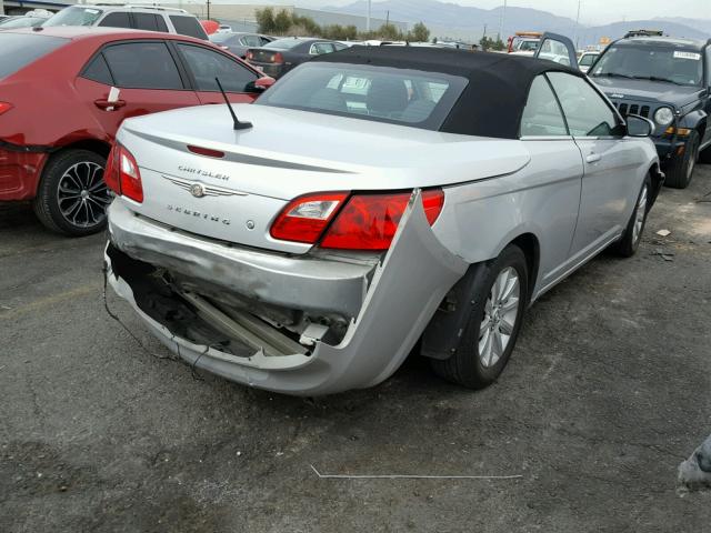 1C3BC5ED0AN148912 - 2010 CHRYSLER SEBRING TO SILVER photo 4