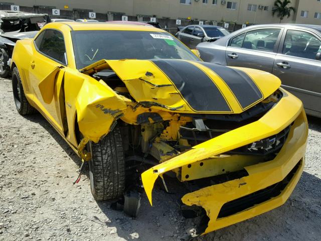 2G1FC1EV6A9205365 - 2010 CHEVROLET CAMARO LT YELLOW photo 1