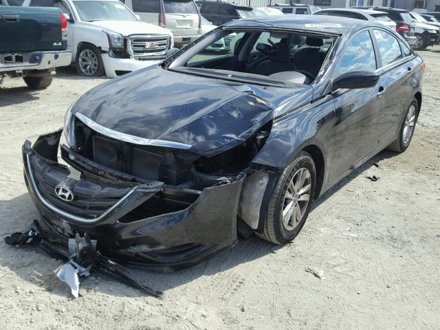 5NPEB4AC9DH760405 - 2013 HYUNDAI SONATA GLS BLACK photo 2