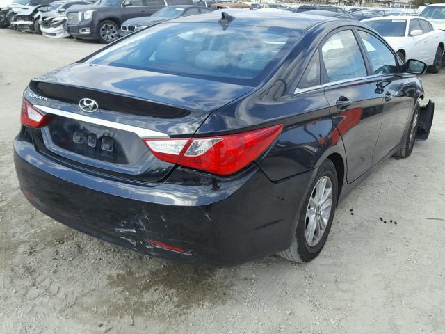 5NPEB4AC9DH760405 - 2013 HYUNDAI SONATA GLS BLACK photo 4