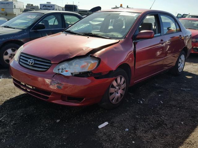 1NXBR32E74Z216463 - 2004 TOYOTA COROLLA CE MAROON photo 2