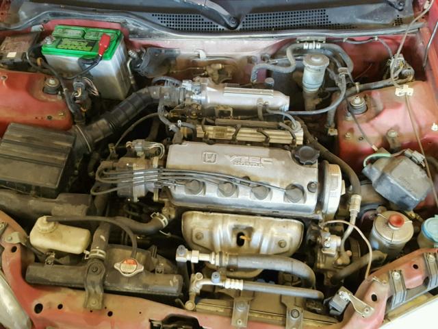 2HGEJ1229SH522973 - 1995 HONDA CIVIC EX წითელი ფოტო 7