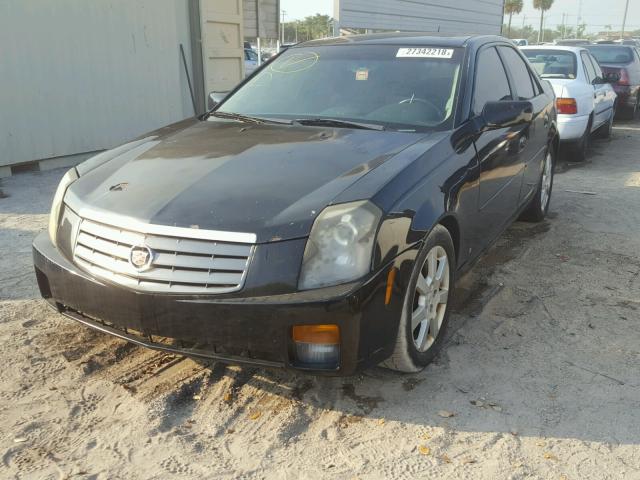 1G6DM57T770114853 - 2007 CADILLAC CTS BLACK photo 2