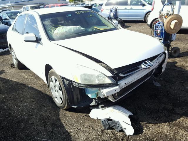 1HGCM55465A160283 - 2005 HONDA ACCORD LX WHITE photo 1