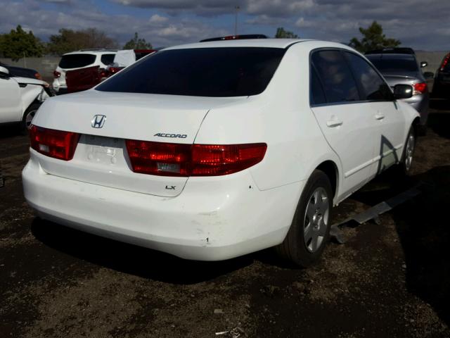 1HGCM55465A160283 - 2005 HONDA ACCORD LX WHITE photo 4