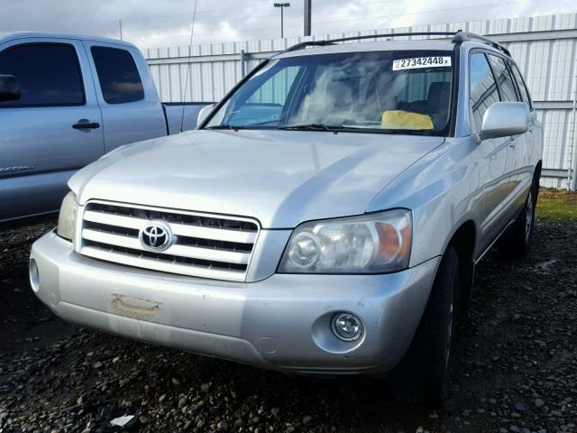 JTEDP21A250086222 - 2005 TOYOTA HIGHLANDER SILVER photo 2