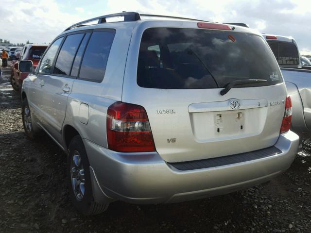 JTEDP21A250086222 - 2005 TOYOTA HIGHLANDER SILVER photo 3