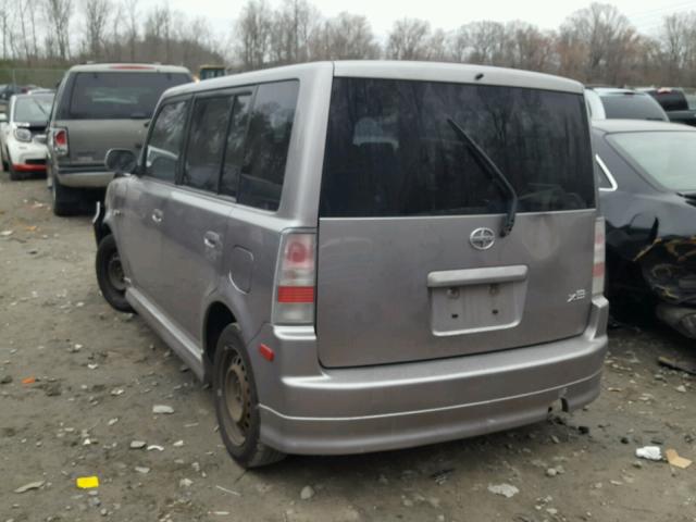 JTLKT324664114558 - 2006 TOYOTA SCION XB SILVER photo 3