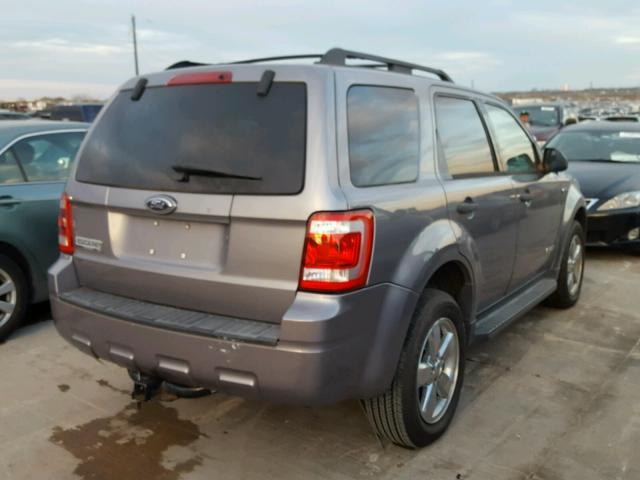 1FMCU03188KA63316 - 2008 FORD ESCAPE XLT BLUE photo 4