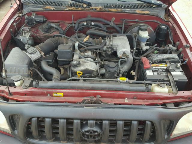 5TEVL52N03Z240737 - 2003 TOYOTA TACOMA XTR RED photo 7