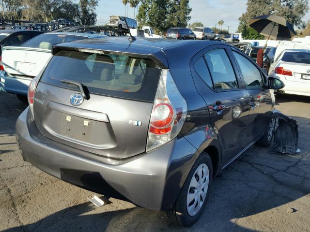 JTDKDTB38E1566057 - 2014 TOYOTA PRIUS C GRAY photo 4