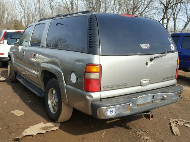 3GNFK16T11G254025 - 2001 CHEVROLET SUBURBAN K TAN photo 3