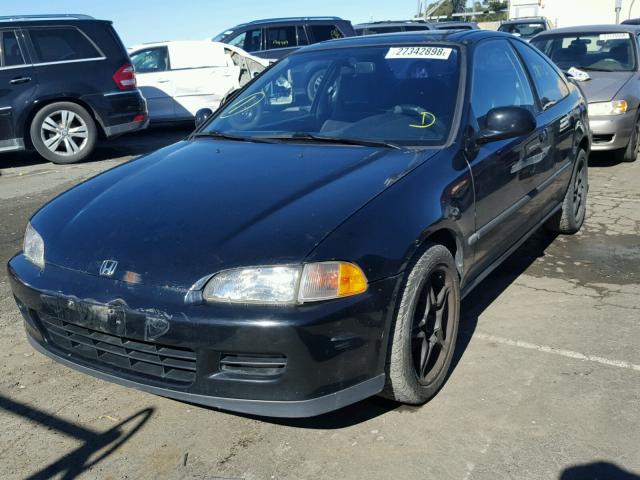 2HGEJ1223RH528214 - 1994 HONDA CIVIC EX BLACK photo 2