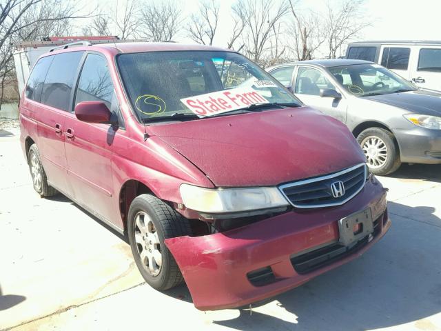 5FNRL18884B142912 - 2004 HONDA ODYSSEY EX RED photo 1