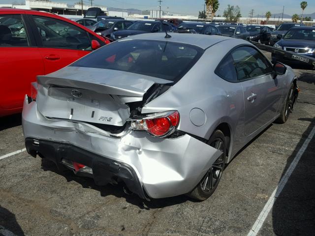 JF1ZNAA18D1708332 - 2013 TOYOTA SCION FR-S ვერცხლისფერი ფოტო 4