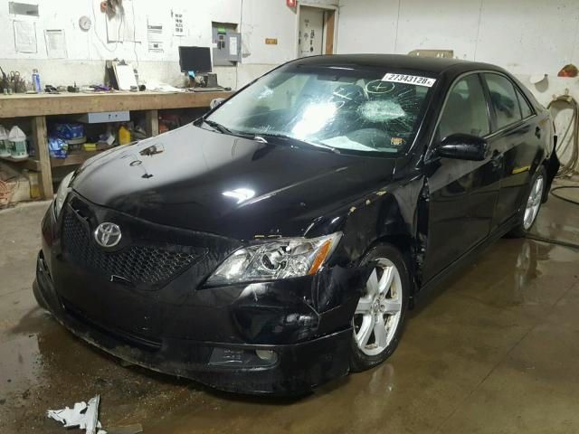 4T1BE46K08U234813 - 2008 TOYOTA CAMRY CE BLACK photo 2