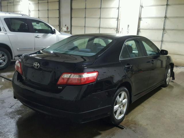 4T1BE46K08U234813 - 2008 TOYOTA CAMRY CE BLACK photo 4