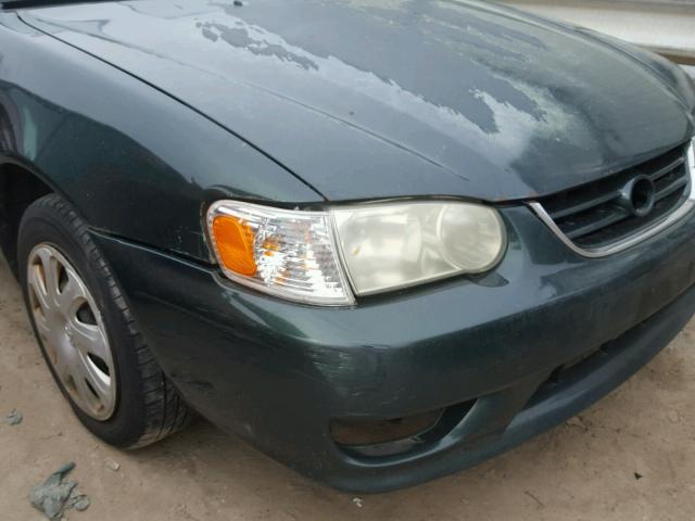 2T1BR12E81C424840 - 2001 TOYOTA COROLLA CE GREEN photo 9