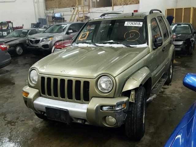1J4GL38KX2W332499 - 2002 JEEP LIBERTY RE GREEN photo 2
