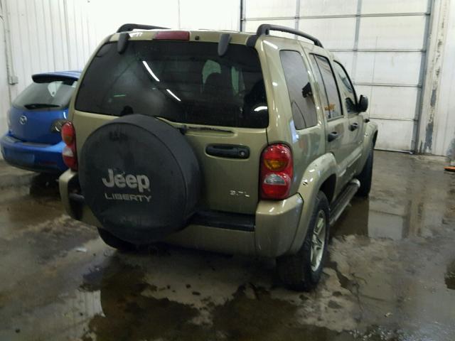 1J4GL38KX2W332499 - 2002 JEEP LIBERTY RE GREEN photo 4