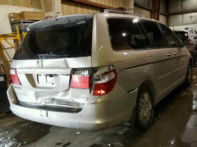 5FNRL38476B069057 - 2006 HONDA ODYSSEY EX SILVER photo 4