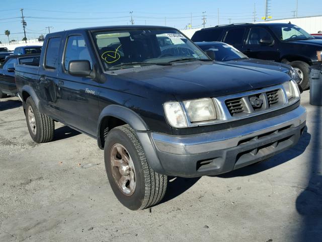1N6ED27YXYC376729 - 2000 NISSAN FRONTIER C BLACK photo 1