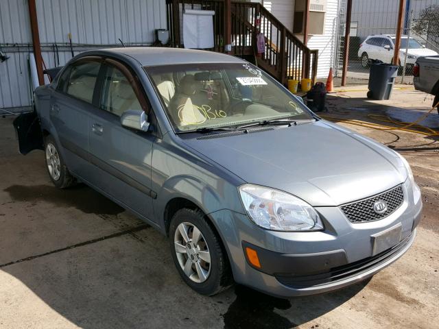 KNADE123876240546 - 2007 KIA RIO BASE BLUE photo 1