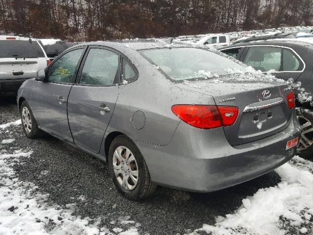 KMHDU4AD2AU129488 - 2010 HYUNDAI ELANTRA BL GRAY photo 3