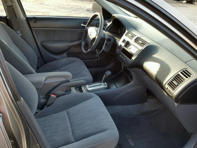 2HGES26715H524973 - 2005 HONDA CIVIC EX ნაცრისფერი ფოტო 5