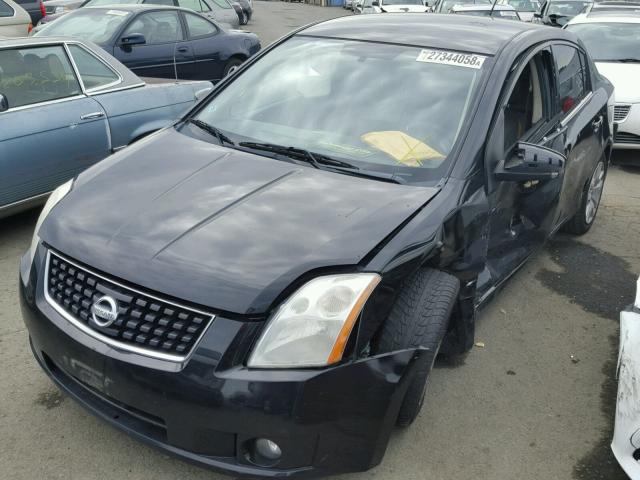 3N1AB61E38L690212 - 2008 NISSAN SENTRA 2.0 BLACK photo 2