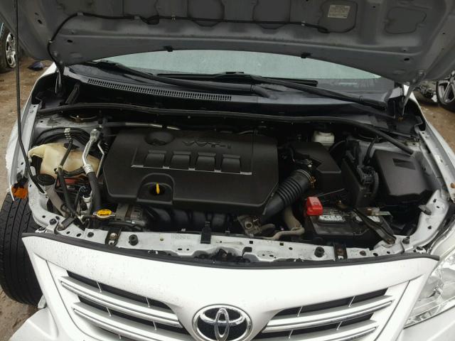 2T1BU4EE5DC010348 - 2013 TOYOTA COROLLA BA SILVER photo 7