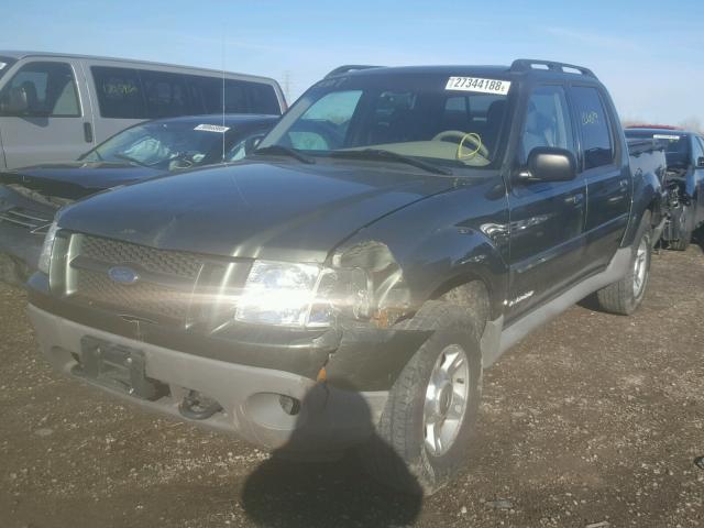 1FMZU77E22UC06496 - 2002 FORD EXPLORER S GREEN photo 2