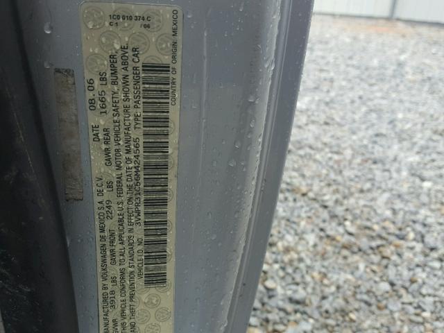 3VWPR31C56M424565 - 2006 VOLKSWAGEN NEW BEETLE 银色 照片 10