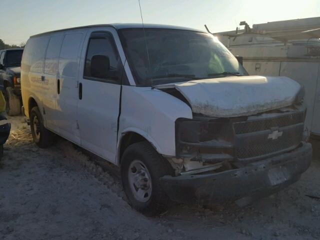 1GCGG25C791115761 - 2009 CHEVROLET EXPRESS G2 WHITE photo 1