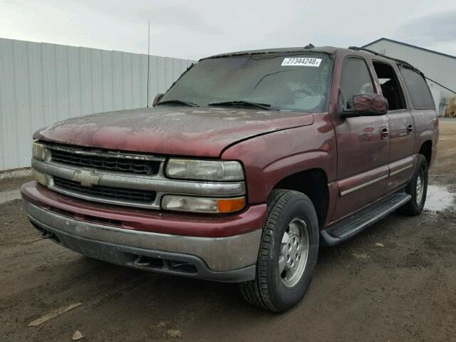 1GNFK16Z73J123025 - 2003 CHEVROLET SUBURBAN K MAROON photo 2