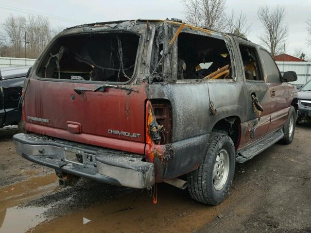 1GNFK16Z73J123025 - 2003 CHEVROLET SUBURBAN K MAROON photo 4