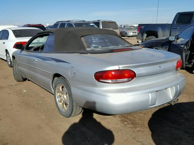 3C3EL55H0YT225272 - 2000 CHRYSLER SEBRING JX SILVER photo 3