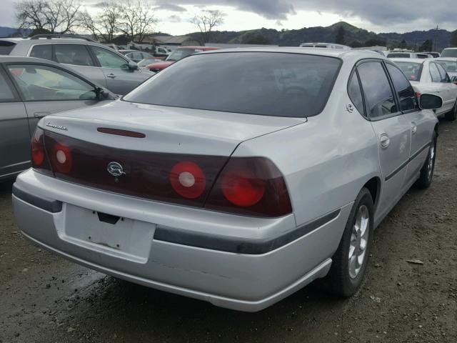 2G1WF55K0Y9167484 - 2000 CHEVROLET IMPALA SILVER photo 4