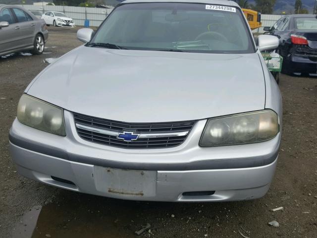 2G1WF55K0Y9167484 - 2000 CHEVROLET IMPALA SILVER photo 9