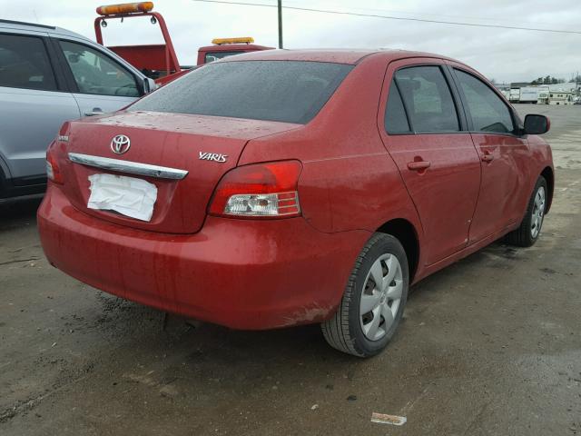 JTDBT923571118948 - 2007 TOYOTA YARIS RED photo 4