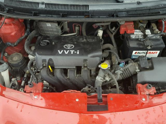 JTDBT923571118948 - 2007 TOYOTA YARIS RED photo 7