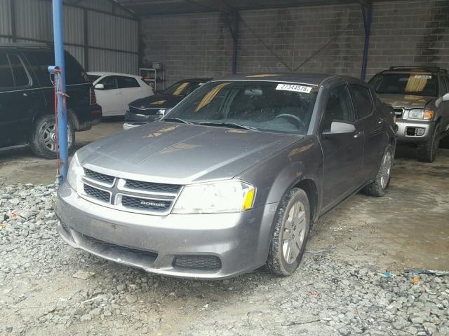 1C3CDZAB8CN128469 - 2012 DODGE AVENGER SE CHARCOAL photo 2