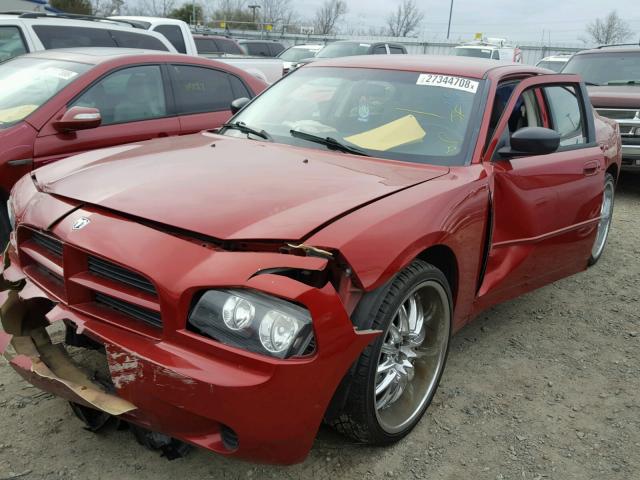 2B3KA43D89H523420 - 2009 DODGE CHARGER RED photo 2