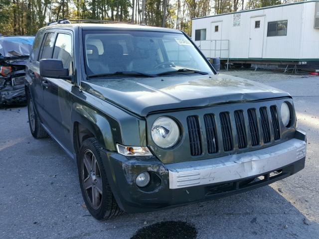 1J8FT48W97D352409 - 2007 JEEP PATRIOT LI GREEN photo 1