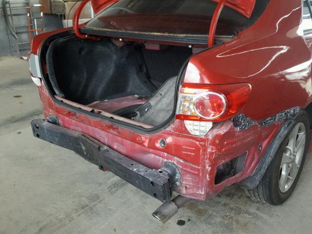 2T1BU4EEXBC732170 - 2011 TOYOTA COROLLA BA RED photo 9