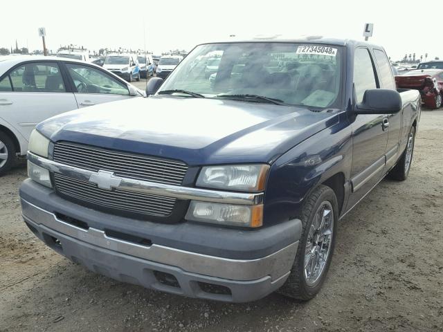 1GCEC19V54Z168283 - 2004 CHEVROLET SILVERADO BLUE photo 2