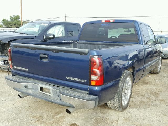 1GCEC19V54Z168283 - 2004 CHEVROLET SILVERADO BLUE photo 4