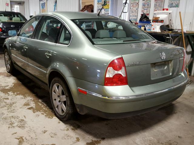 WVWTH63B13P252003 - 2003 VOLKSWAGEN PASSAT GLX 绿色 照片 3