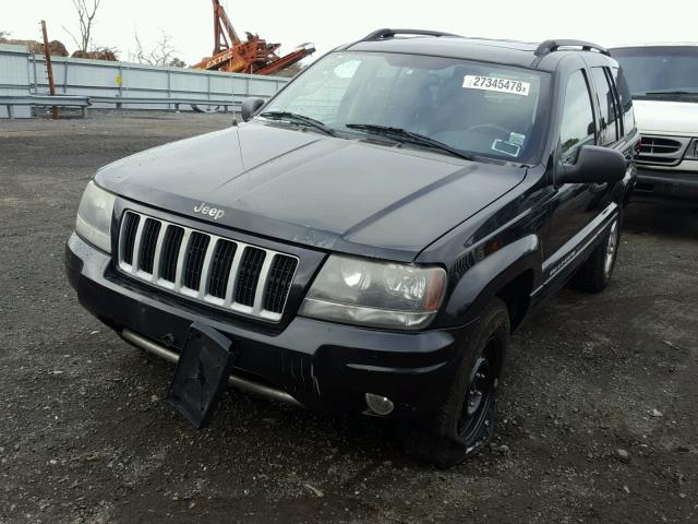 1J8GW48N84C136717 - 2004 JEEP GRAND CHER BLACK photo 2